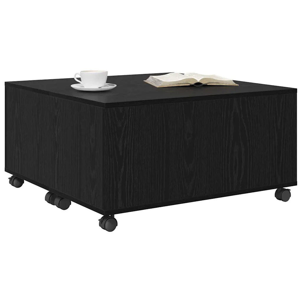 Tavolino da salotto Rovere Nero 75 x 75 x 38 cm 875482