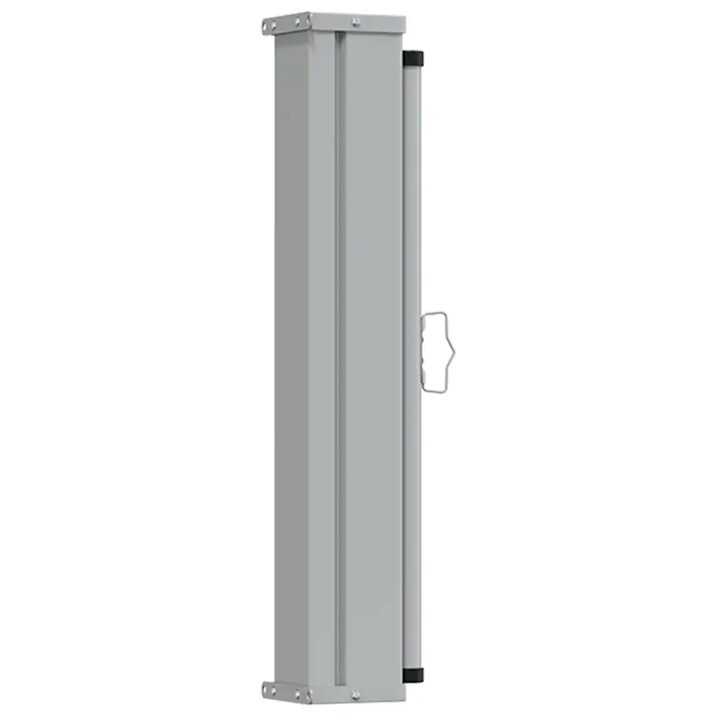 Tenda Laterale Retrattile per Patio 80x300 cm Grigia 48360