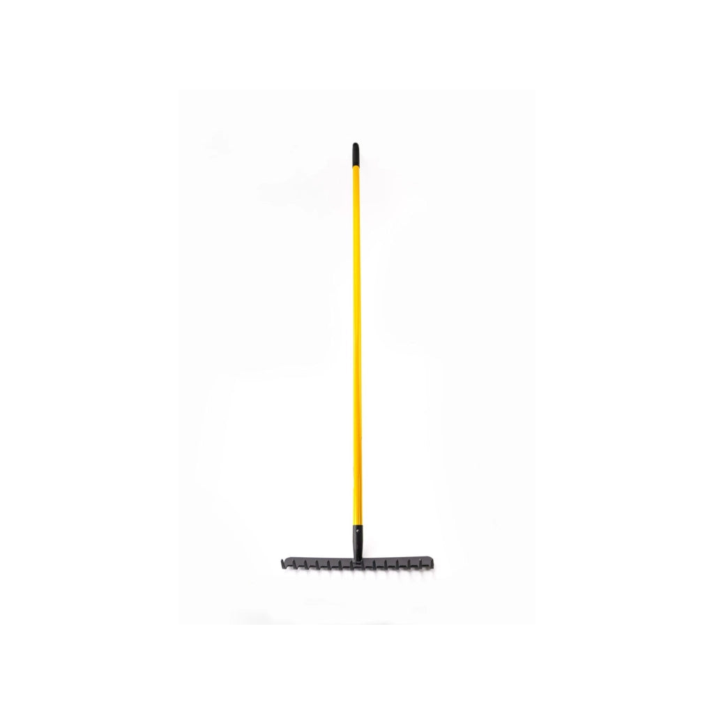 Rastrello da giardino - Suan - 14 rebbi - Manico in fibra di vetro - Dimensioni : 150 x 40 x 8,6 cm