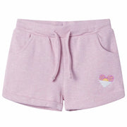 Pantaloncini per Bambini con Coulisse Lilla Misto 128cod mxl 134086