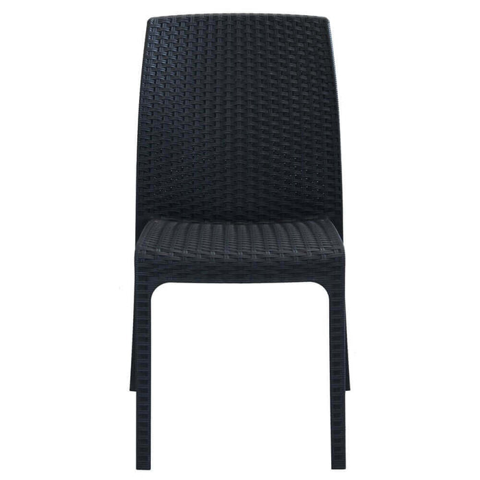 Sedia da Giardino Virginia 47x59x86 h cm in Wicker Antracite