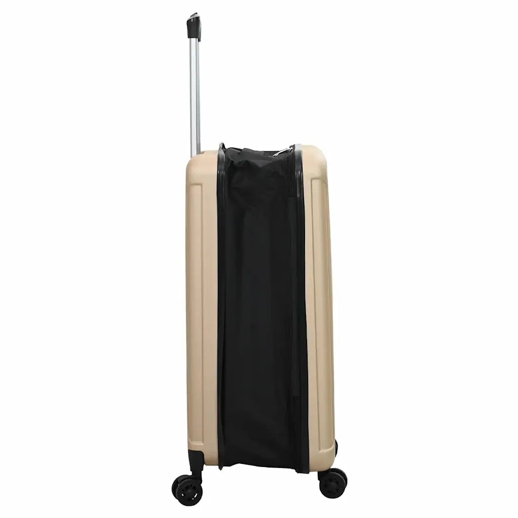 Valigia con blocco Champagne 43 x 27 x 66 cm Plastica ABS CFW6165063