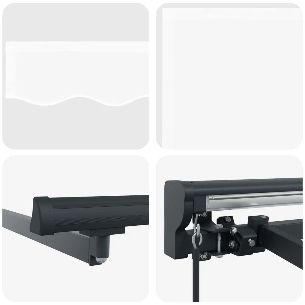 Tenda retrattile manuale Bianco 5 × 3,5 m