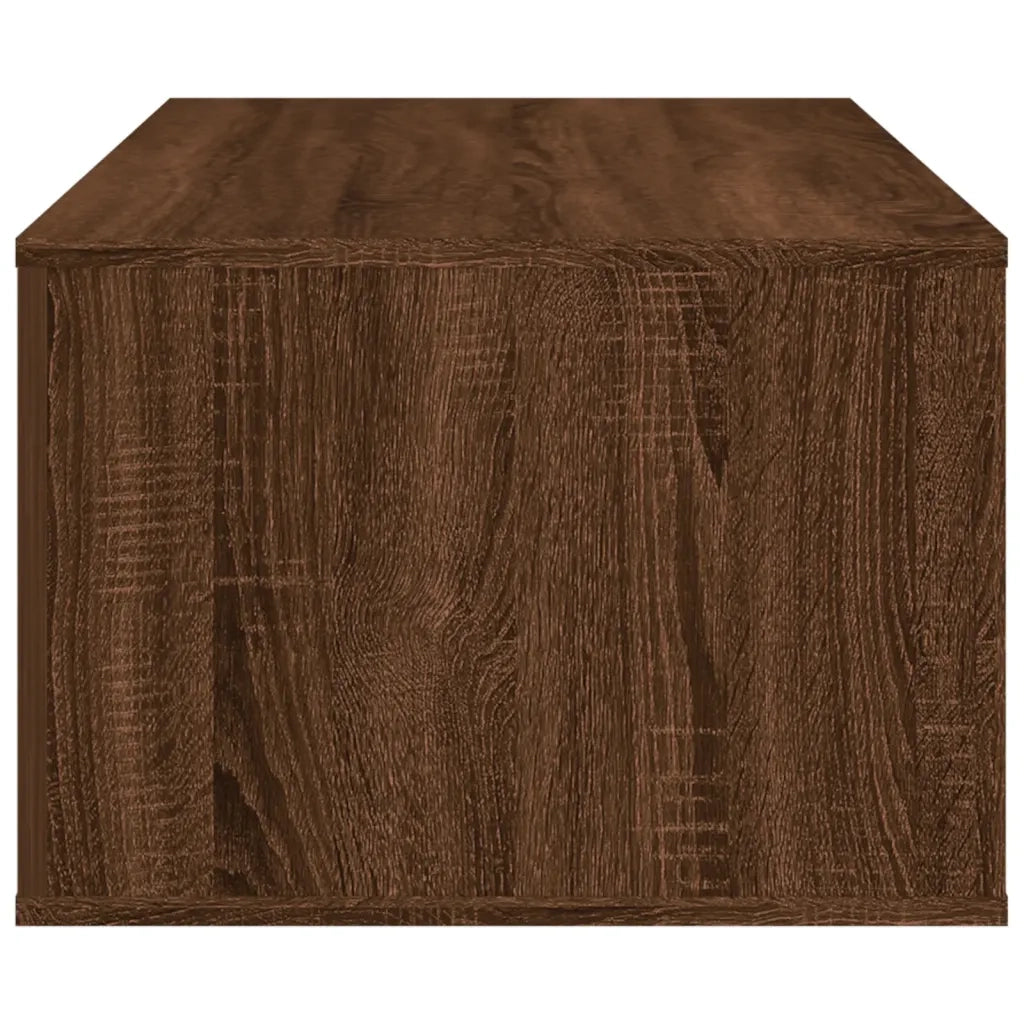 Tavolino Salotto Rovere Marrone 100x50,5x35cm Legno Multistrato 816543