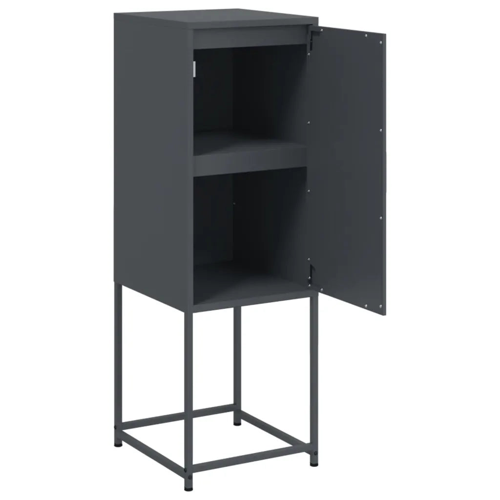 Credenza | Madia | Buffet da pranzo | Armadio da pranzo Antracite 36x39x107 cm in Acciaio