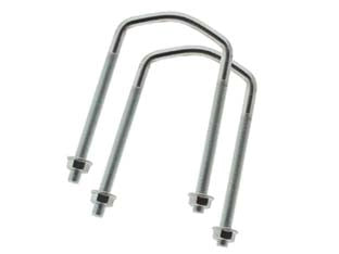 KIT FISSAGGIO PALO TV PER SUPPORTI PARABOLA- - mm.75x85h. - dado ø mm.13 - 10 pezzi