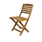 Set 2 Sedie Pieghevoli in Legno di Acacia 40X53XH82CM