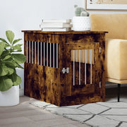 Gabbia Cani da Arredamento Rovere Fumo 55x80x68cm Multistrato 838327