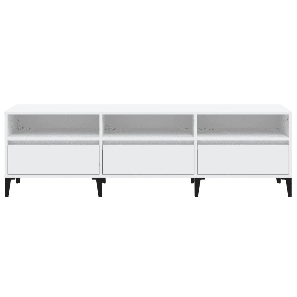 Mobile Porta TV Bianco 150x30x44,5 cm in Legno Multistrato 831917