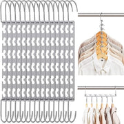 Multi appesiatori spaziali per armadio - 15 pezzi - Ideali per pantaloni e giacche