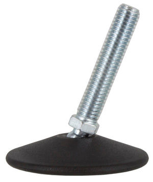 piedino regolabile oscillante zincato ma10 x diametro.mm.60 cod:ferx.98699