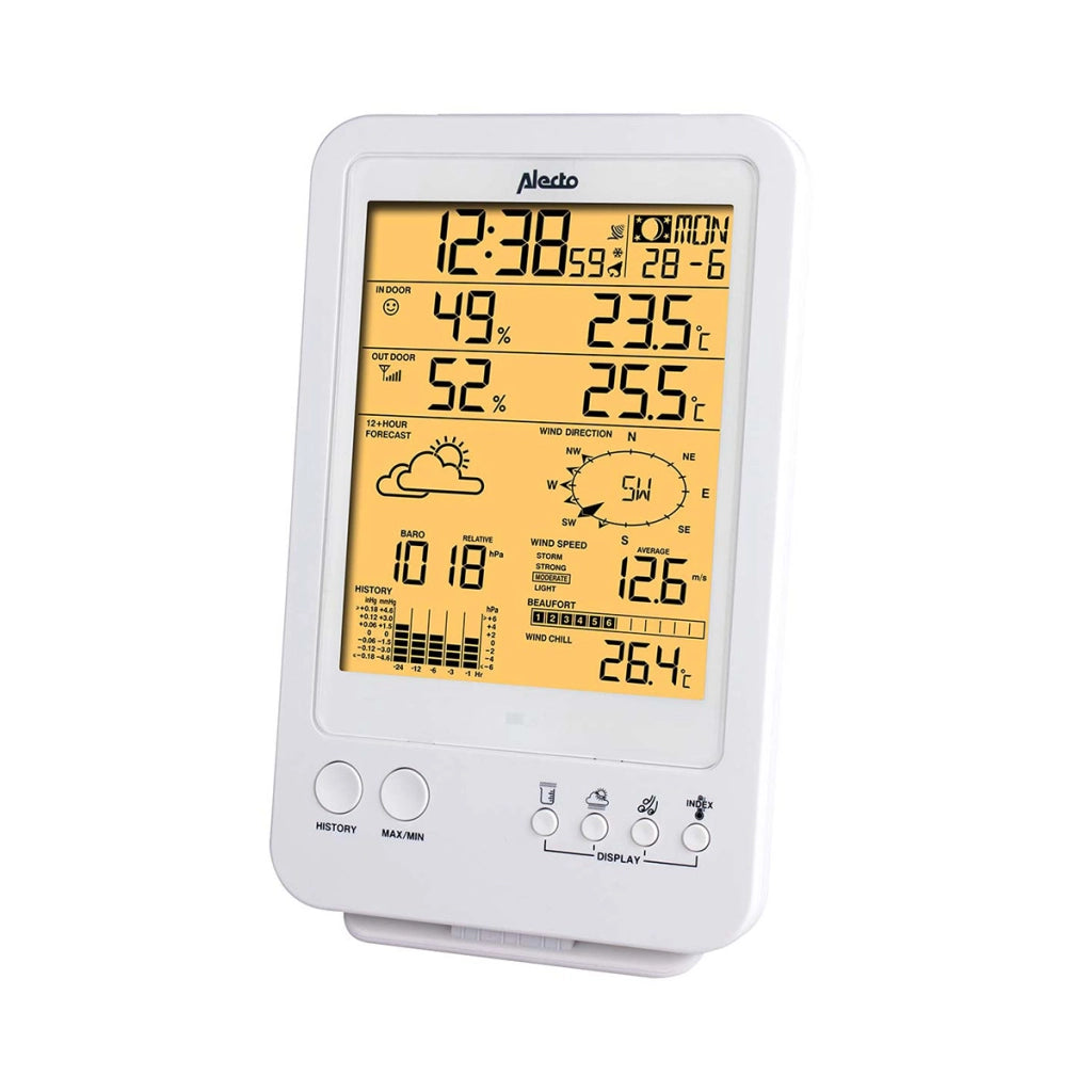 Stazione meteorologica professionale con sensore wireless Modello WS-4800 Bianco Alecto
