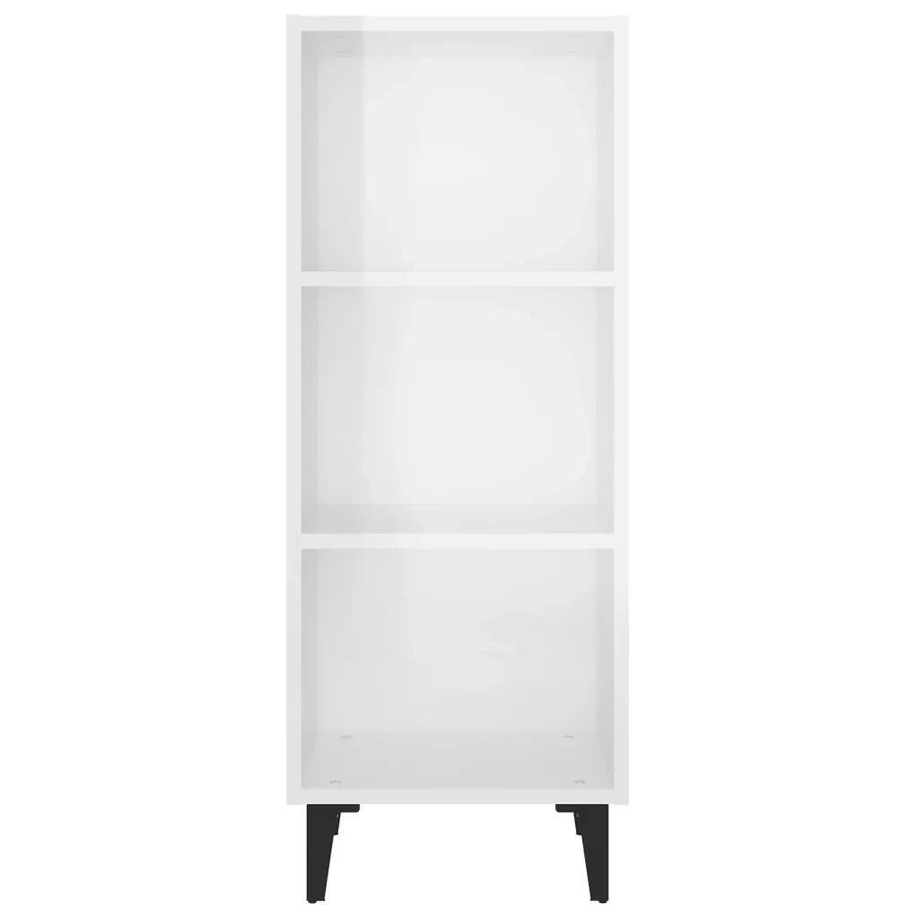 Credenza 34,5x34x90 cm in Legno Multistrato Bianco Lucido 812390