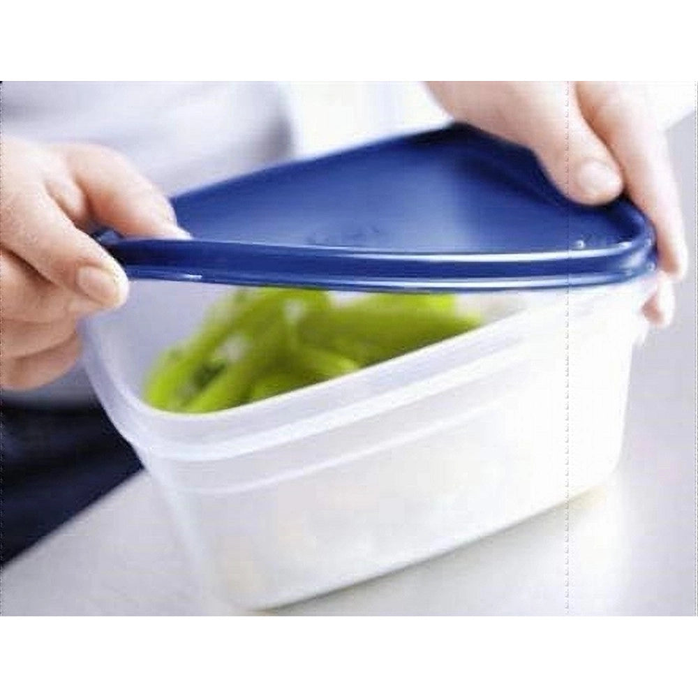 Trade Shop - Set 6 Pz Contenitori Ermetici Con Coperchio Per Conservare Alimenti Rettangolari -