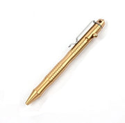 Penna EDC con Clip in Acciaio Inossidabile - Progettata per Durare - Carattere Retro - Penna Intrecciabile con Materiale in Ottone