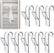Set di 8 Radiatori da Bagno con Asciugamani e Ganci per Radiatori a Cerchio (Translucido)