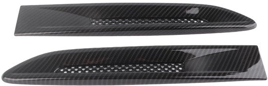 Trimma di ventilazione aerei in fibra di carbonio Luxe - Decorazione per auto - 2 pezzi - Autoadesivo - Adatto per XF/XFL/XE - Materiale ABS di alta qualità