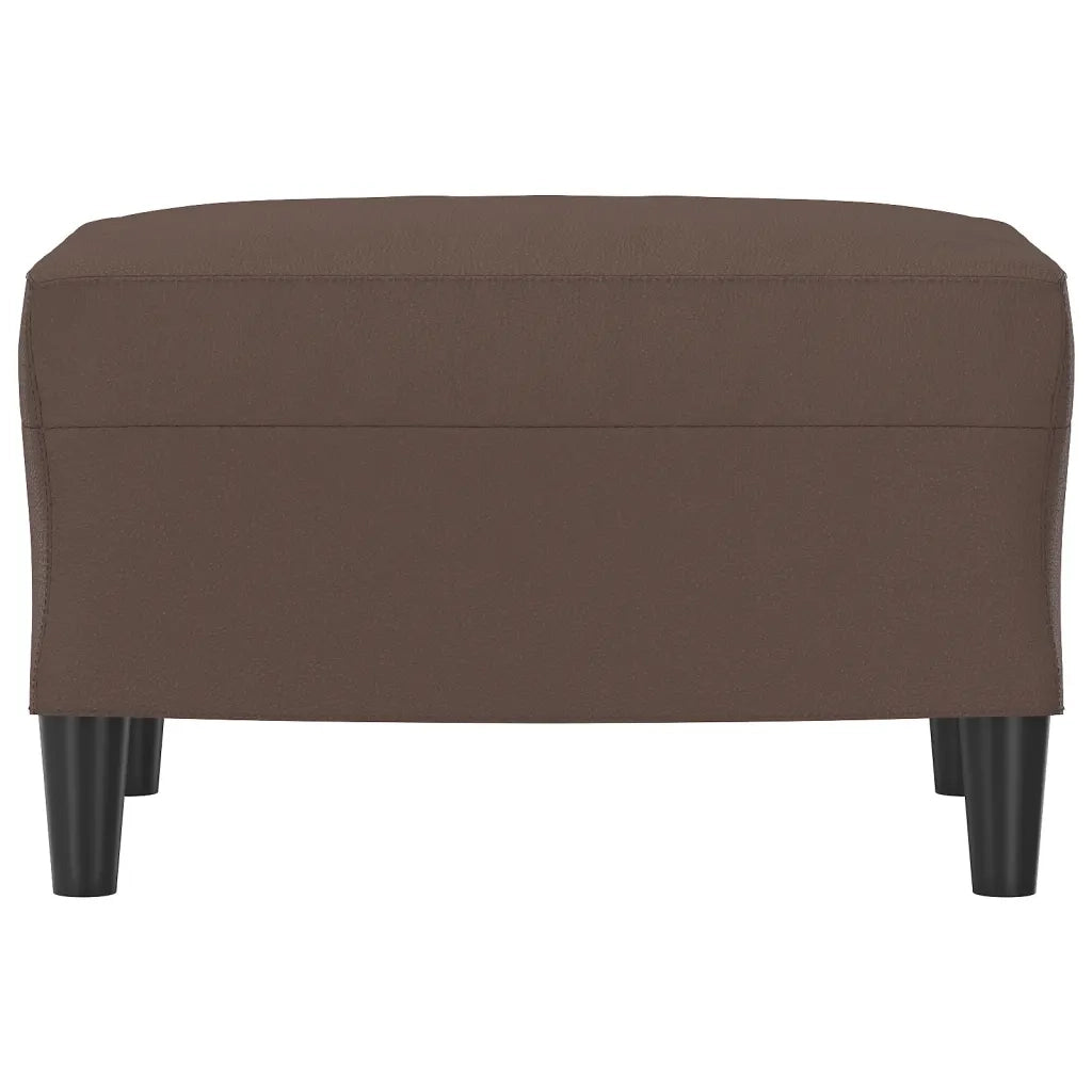 Poggiapiedi Marrone 60x50x41 cm in Similpelle cod mxl 66322