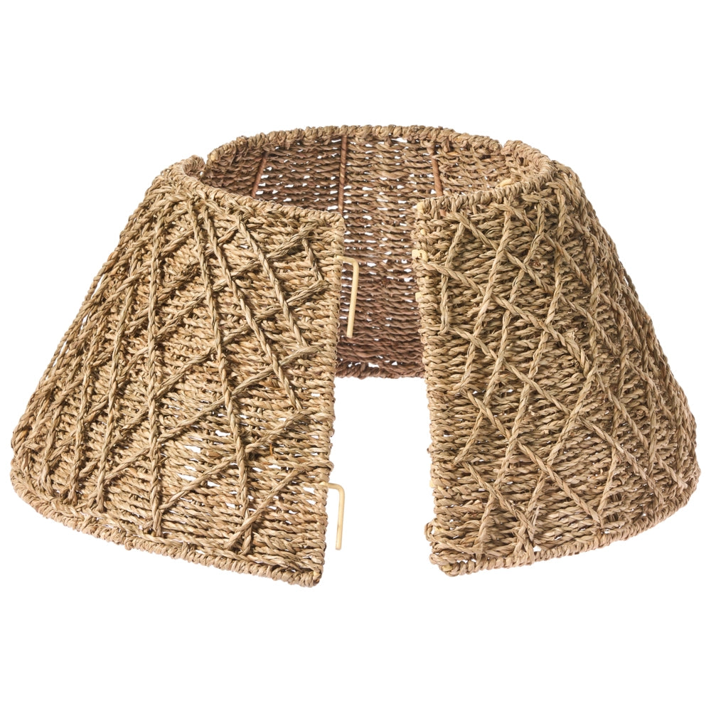 Copribase Albero di Natale collare naturale Seagrass ⌀ 43cm fatto a mano rotonda Accessori decorazioni