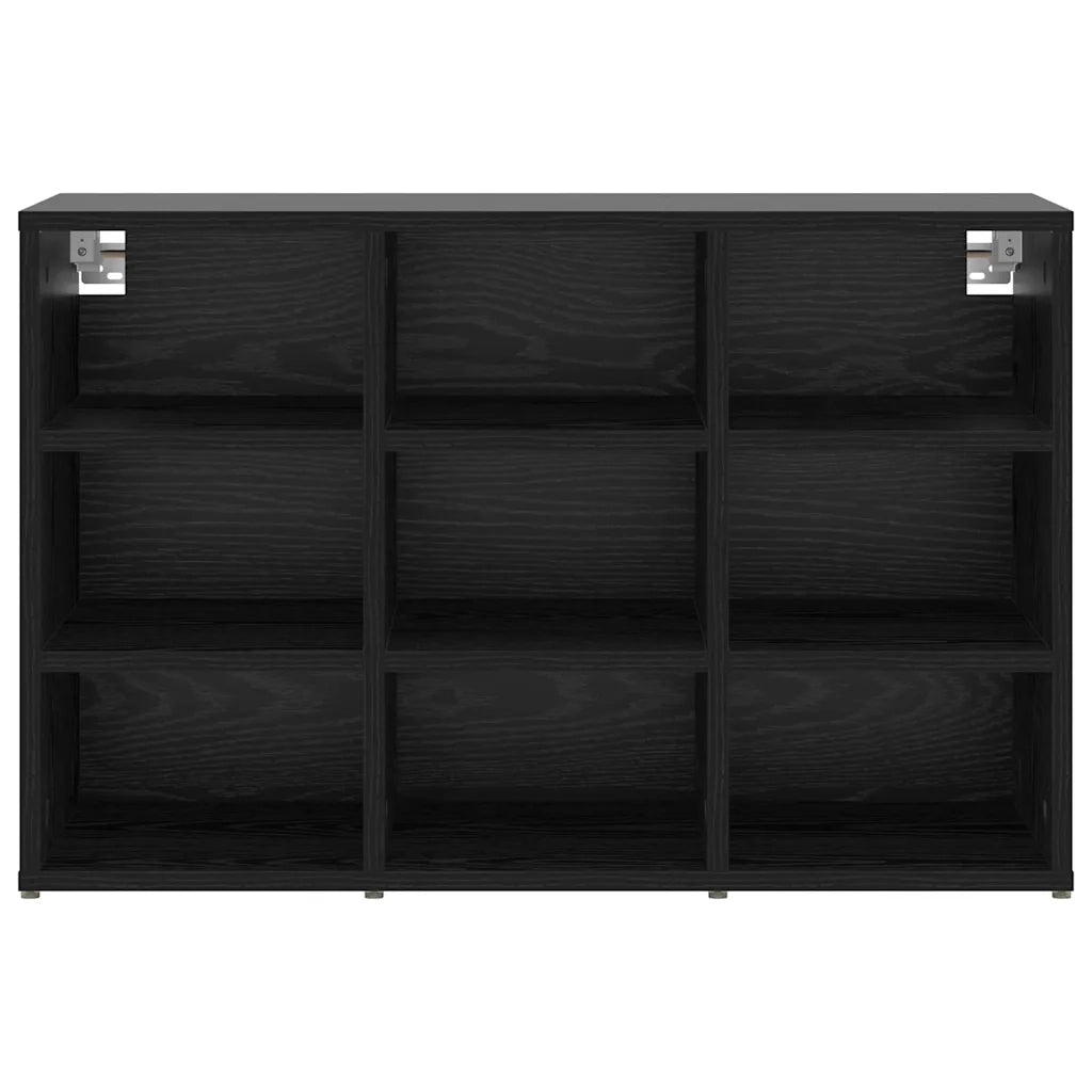 vidaXL Scarpiera Rovere nero 77.5 x 30 x 51 cm Legno multistrato