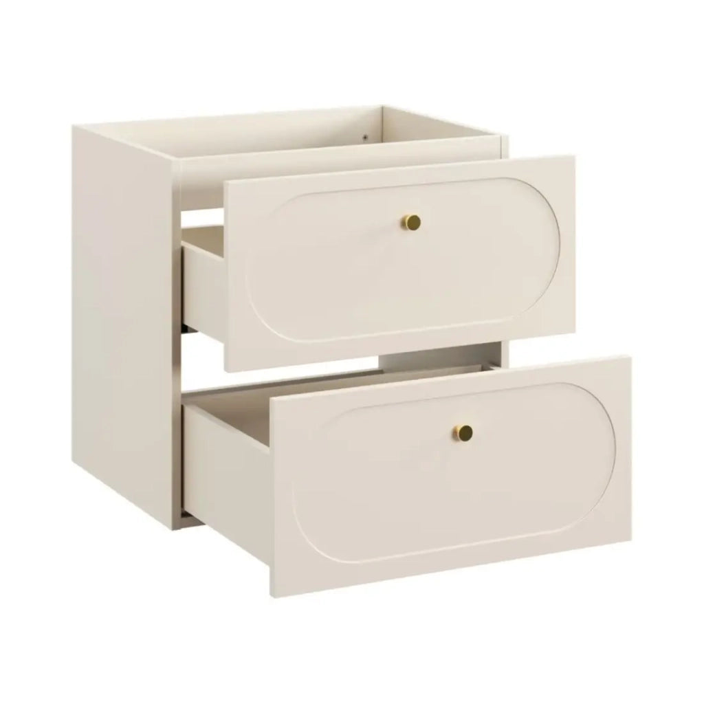 Set da bagno TORNADO beige: mobile sottolavabo 120cm + piano per lavabo