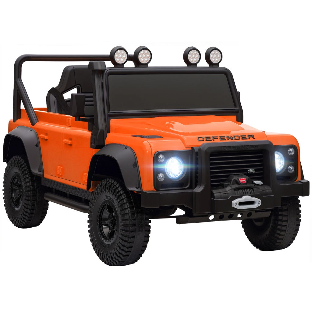 Auto Elettrica per Bambini ¨C zephmum ¨C Arancione con Telecomando e Luci LED