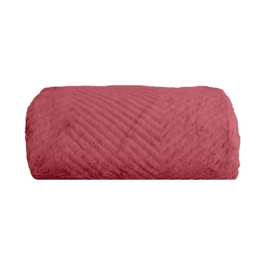Coperta a quadri rosso lampone 130x170cm ARYNDAL