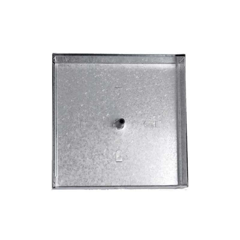 Sigillo zincato leggero : Dimensione - cm 23x23x5h