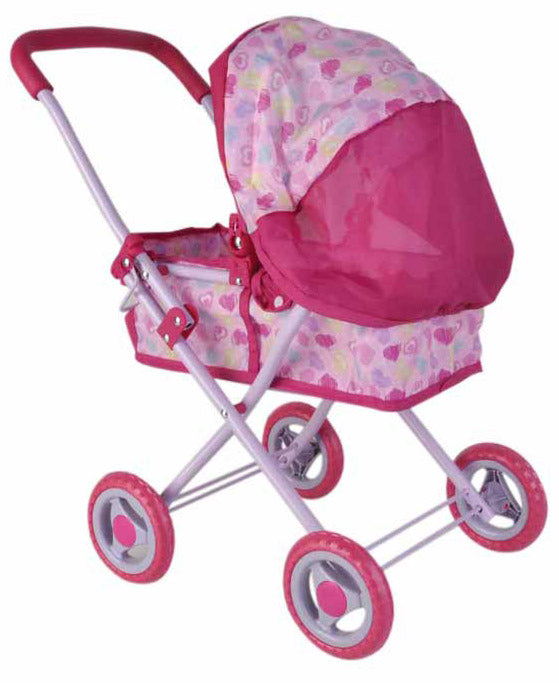Carrozzina per Bambole 60x43x30 cm Kids Joy Baby Love Rosa