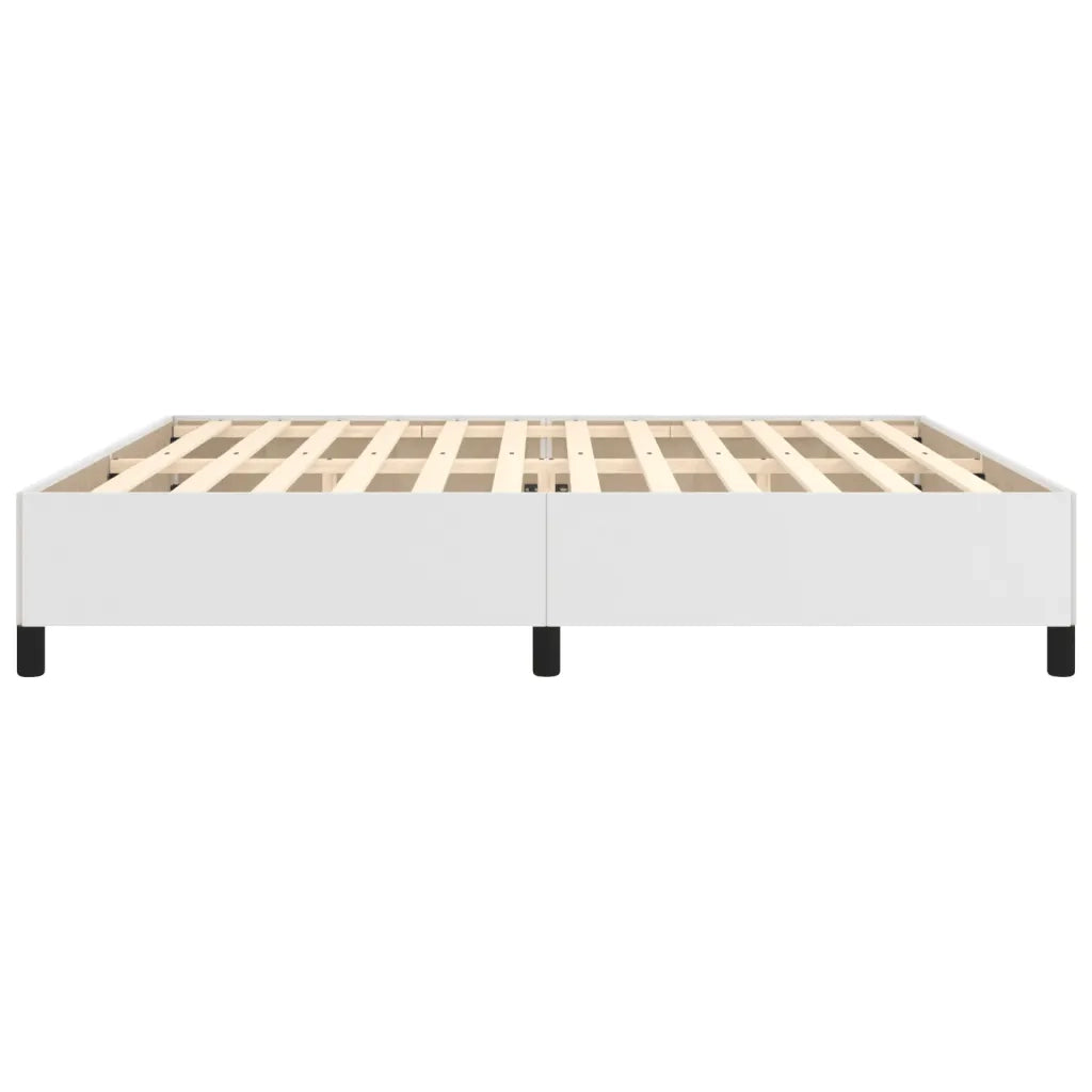 Giroletto-Struttura Letto Bianco 200x200 cm in Similpelle 943187