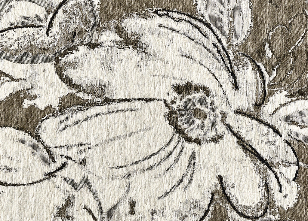 Tappeto Arredo Salotto Antiscivolo Scendiletto Camera Dis. Aster By Suardi - 65x110(Set 2) - Fango