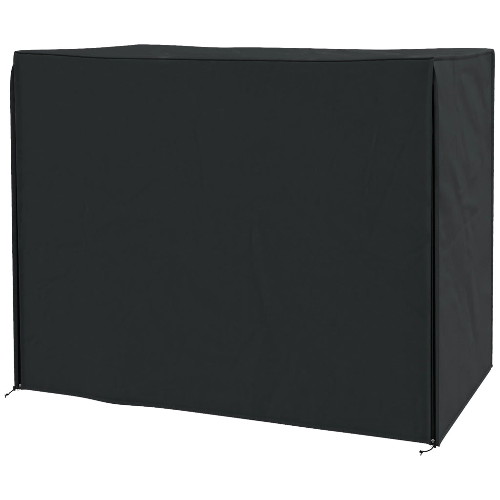 Copertura per Dondolo da Giardino 3 Posti ¨C Zephmum ¨C Nero 220x125x172 cm