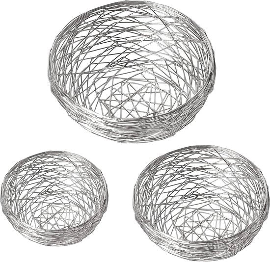 Set di Frutta in Rame Flessibile a Tre Dimensioni - Stile Geometrico - Organizzatore per Frutta Decorativo per la Cucina