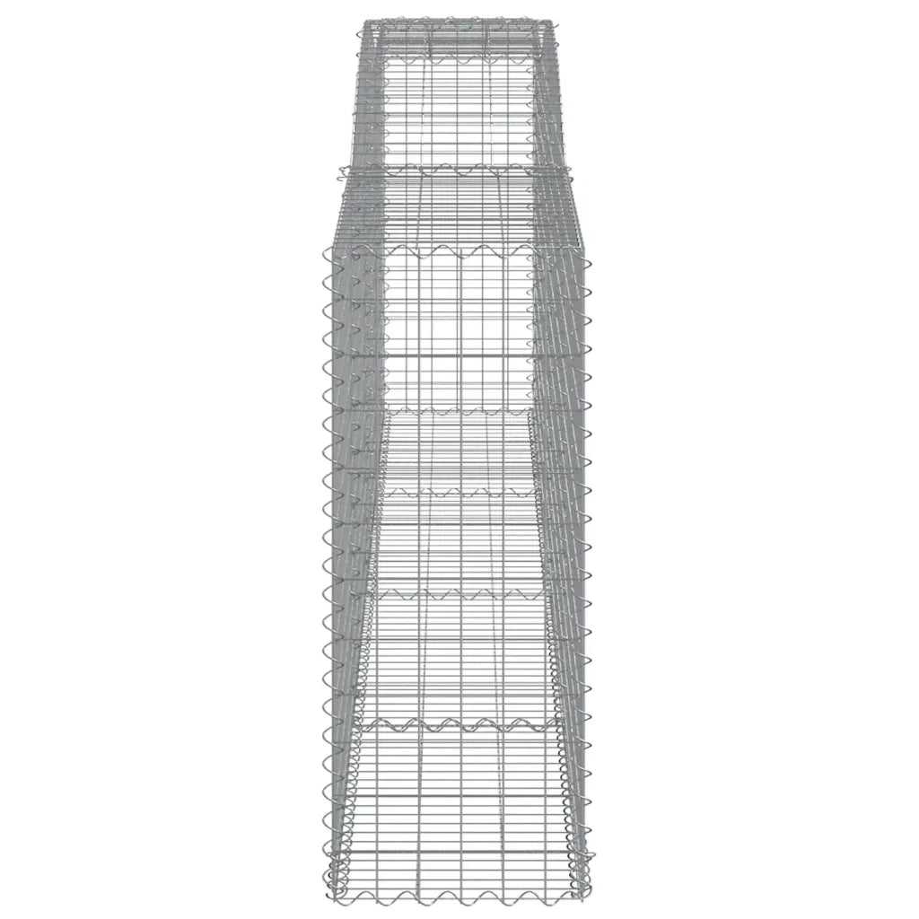 Cesti Gabbioni ad Arco 15 pz 400x50x120/140 cm Ferro Zincato