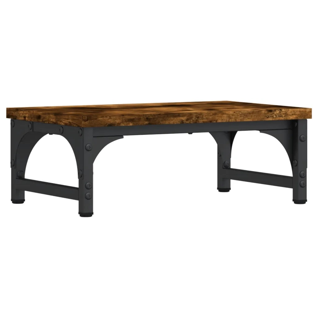 Supporto per Monitor Rovere Fumo 37x23x14cm Legno Multistrato 833997