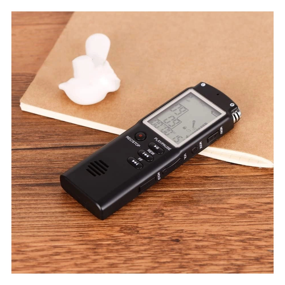 Trade Shop - Registratore Vocale Digitale Registrazione Audio Da 8gb Con Schermo Lcd Q-lc503 -