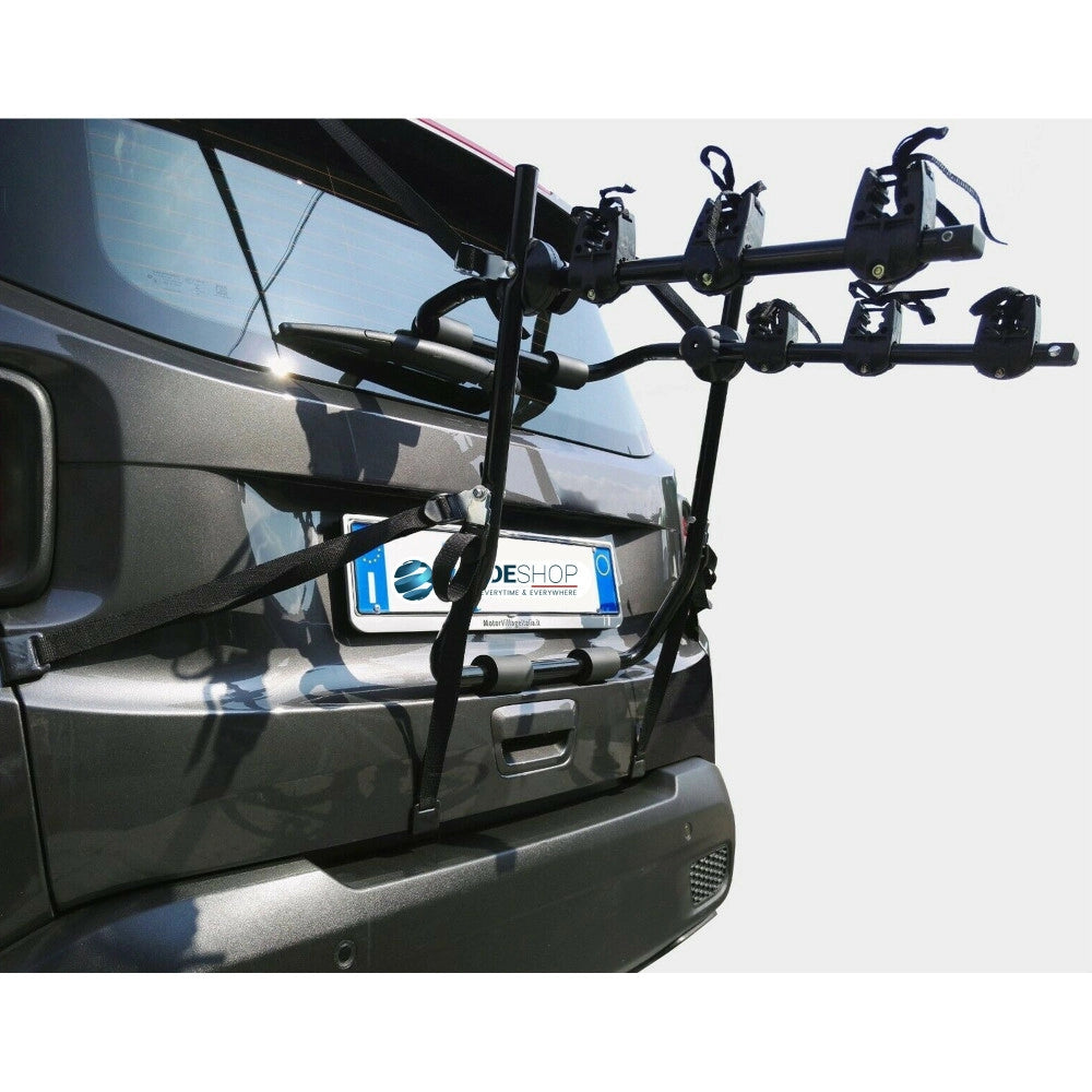 Trade Shop - Portabici Universale Posteriore Da Auto Per Trasporto Di 3 Bici O Mountain Bike -