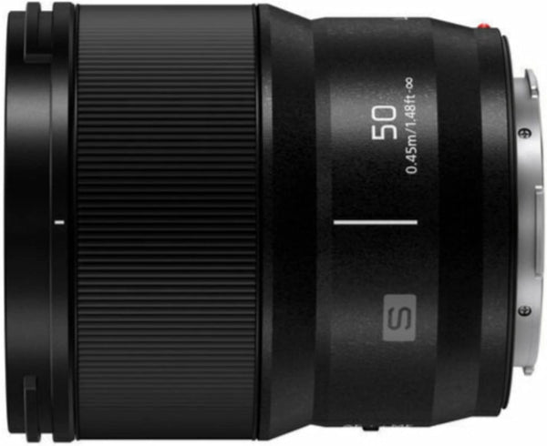 LUMIX - Obiettivo per fotocamera serie S, 50 mm F1.8 con attacco a L, obiettivo intercambiabile per fotocamere digitali mirrorless full frame, S-S50, nero