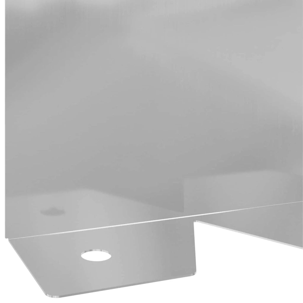 Bordura per Prato 10 pcs 102 x 10 x 4 cm Acciaio Argento 8008757