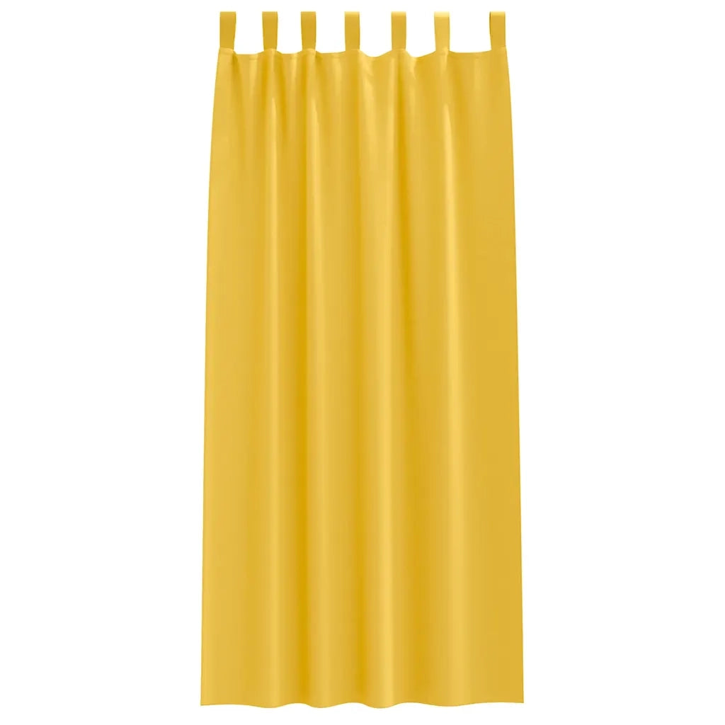 Tende Blackout con Anelli 2 pcs Giallo senape 245 x 140 cm 4107616