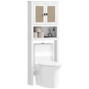 Mobile Sospeso Bagno 2 Ante Ratanio ¨C zephmum ¨C Bianco 60x19.5x160 cm