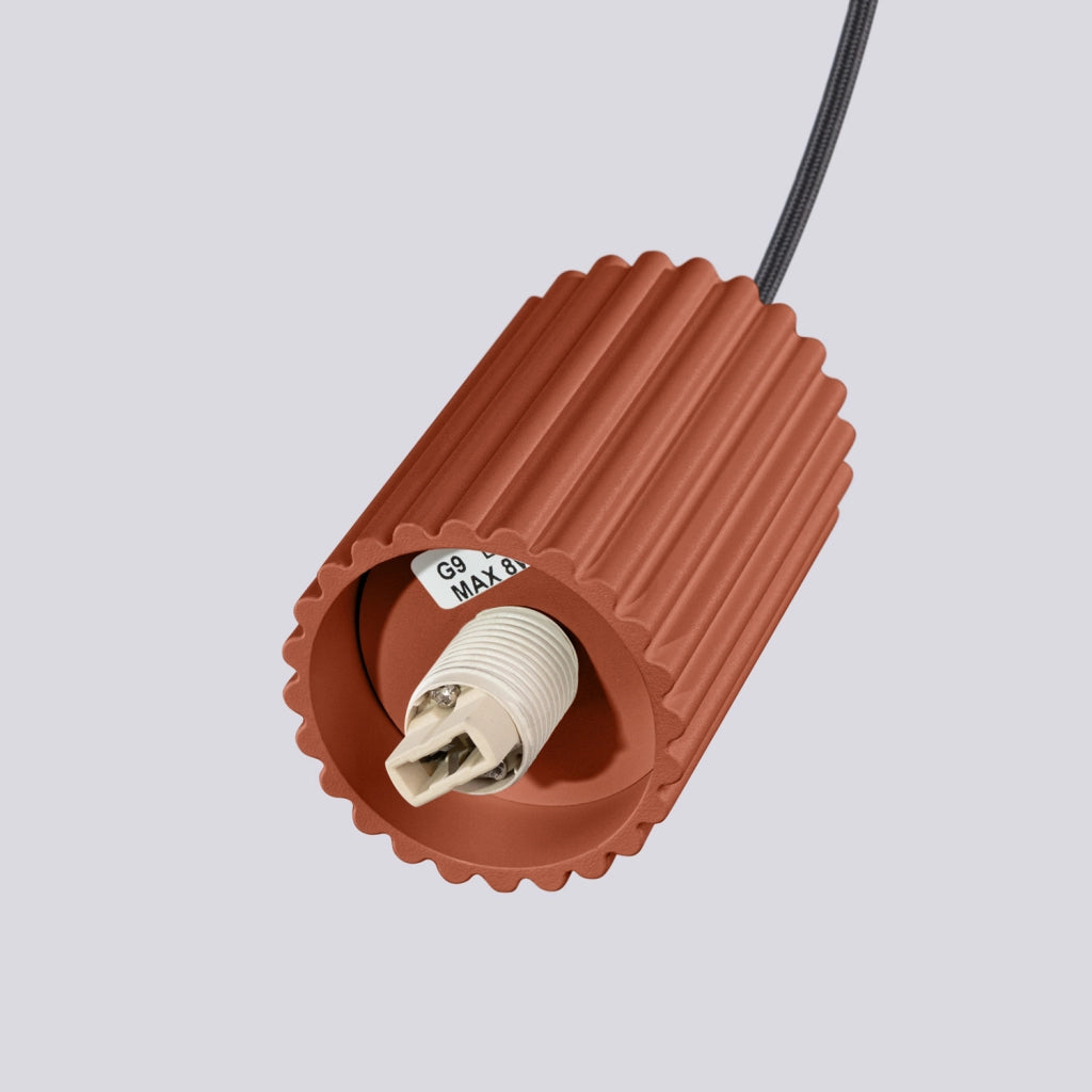 Lampada sospensione SFERA Pure Lume rosso/bianco G9 8W