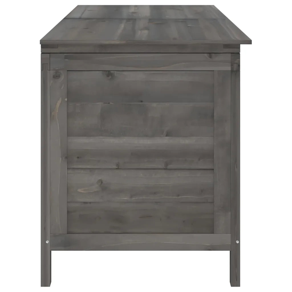Contenitore da Giardino Antracite 150x50x56,5 cm Massello Abete