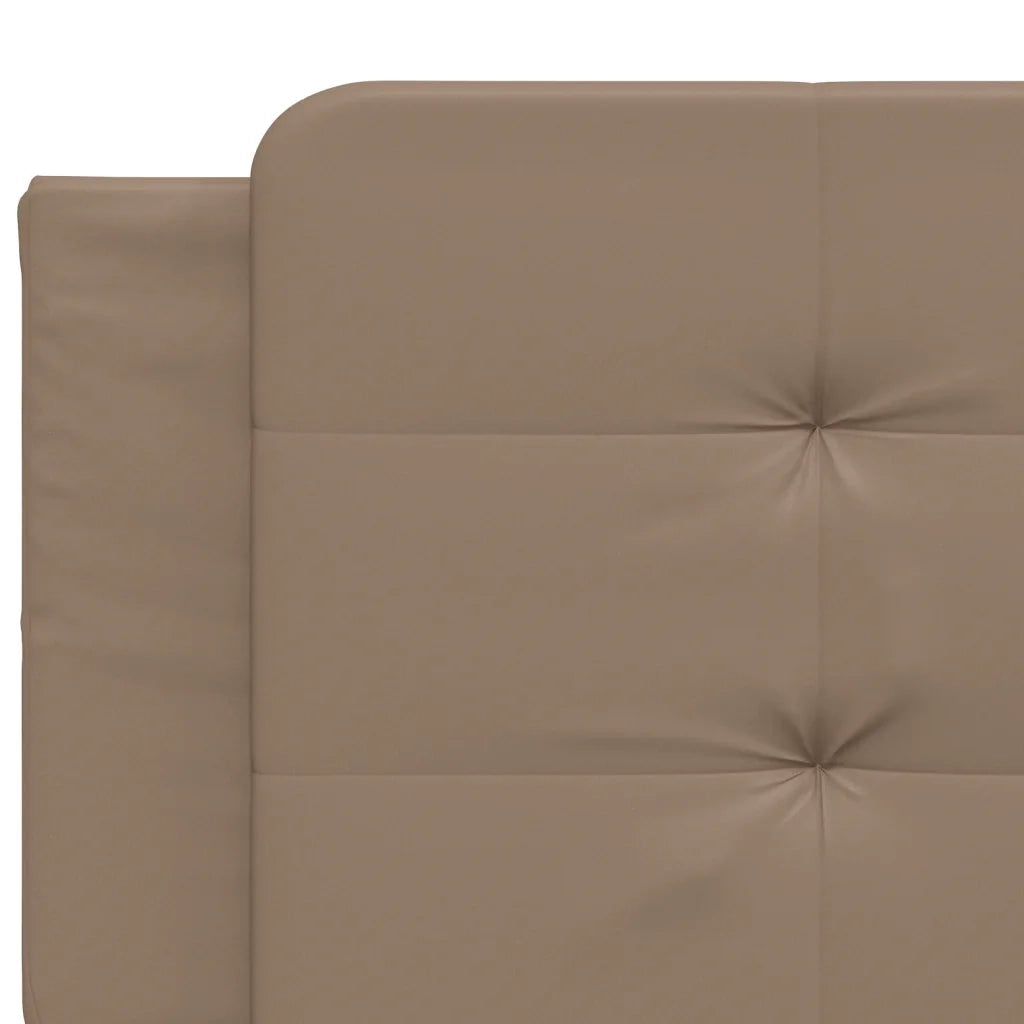 Letto con Materasso Zadar Cappuccino 200x200cm Similpelle 3208891