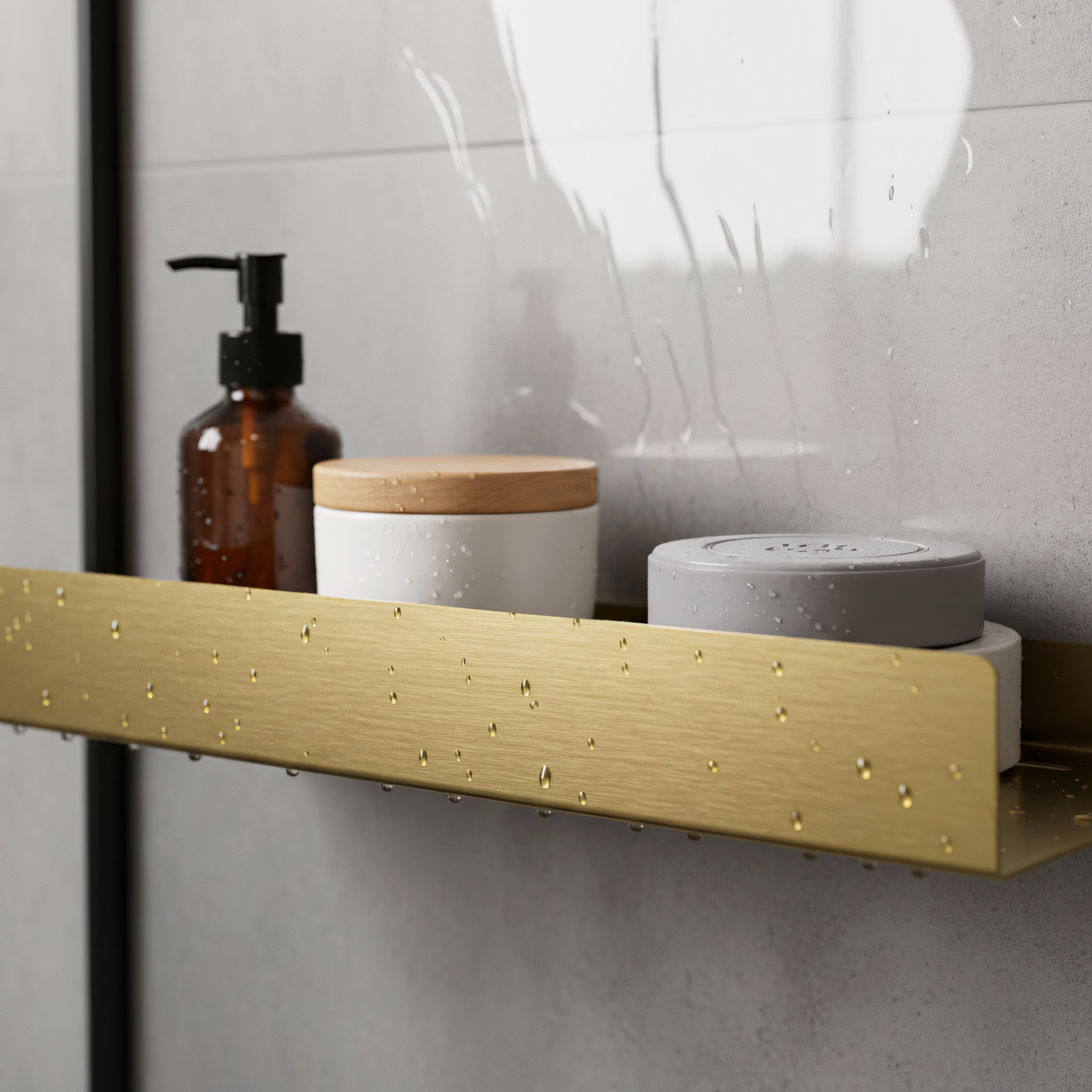 Mensola Da Bagno Sf04 60cm Gold Brush