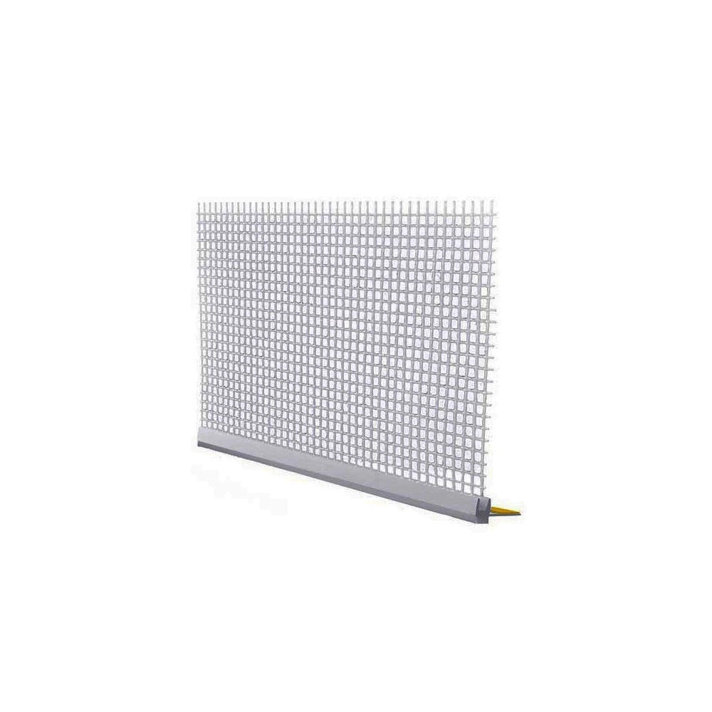 Profilo in pvc con rete in fibra di vetro per finestre e porte 6mm barra 2.5 m bianco
