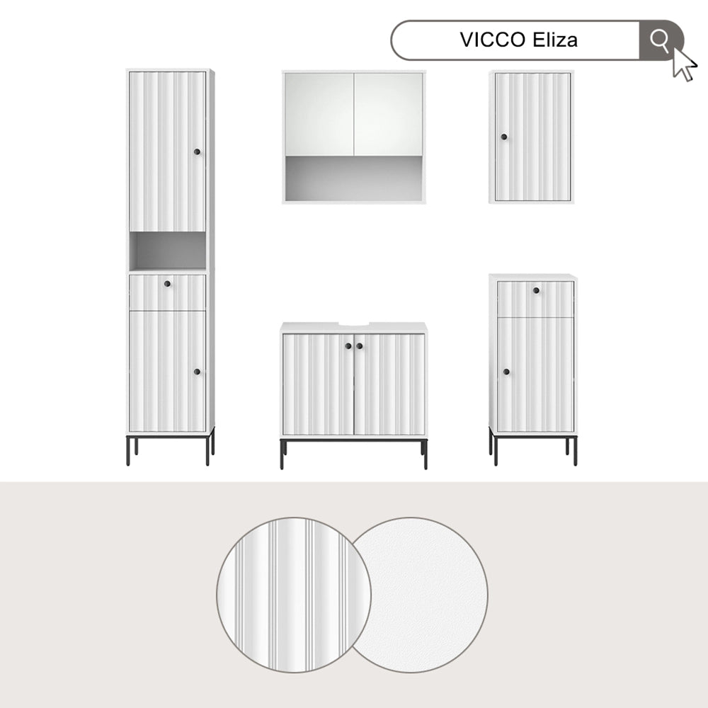 Vicco mobile bagno Ondulazione bianca 40 x 65 cm