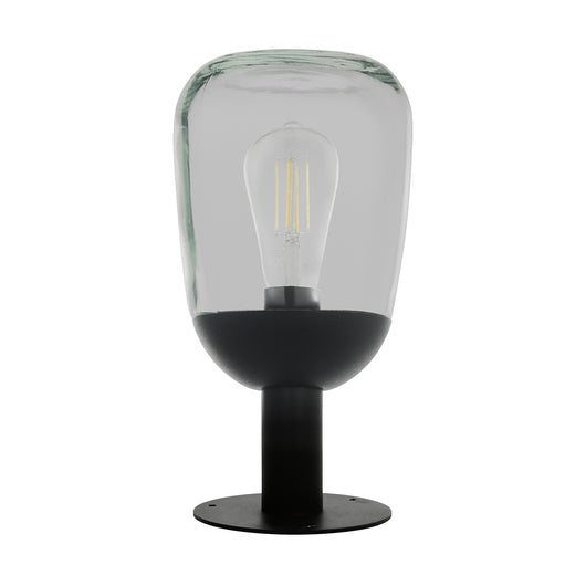 Piantana Esterno Contemporaneo Donatori Alluminio Nero Vetro E27