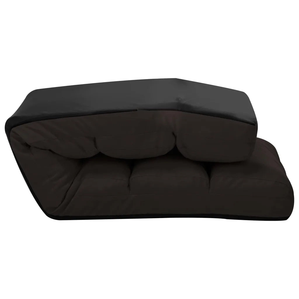 Sedia a Sdraio da Terra Pieghevole Marrone in Similpelle 325247