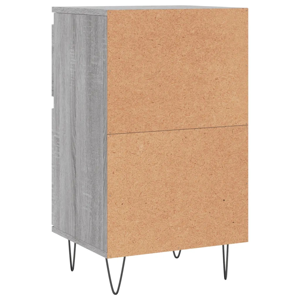 Credenze 2 pz Grigio Sonoma 40x35x70 cm in Legno Multistrato 831161